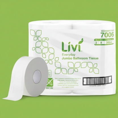Livi 7006 - Jumbo 2 Ply Toilet Roll - 8 Pack