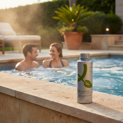 AquaSpa Spa Sanitiser chlorine-free spa water sanitiser bottle