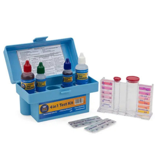 Aussie Gold Test Kit 4 in 1 | Pool & Spa Water Testing Kit