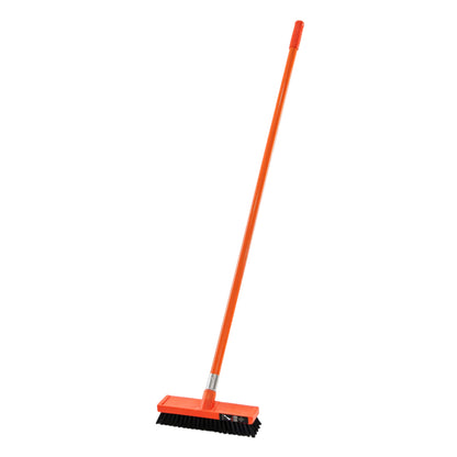Browns 254mm Orange Deck Scrub with Fibreglass Handle
