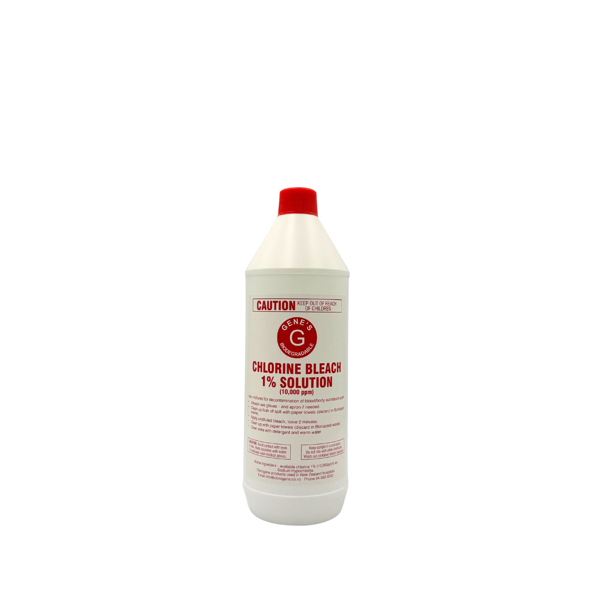 Clorogene 1% Chlorine Disinfectant – 10,000 ppm Available Chlorine