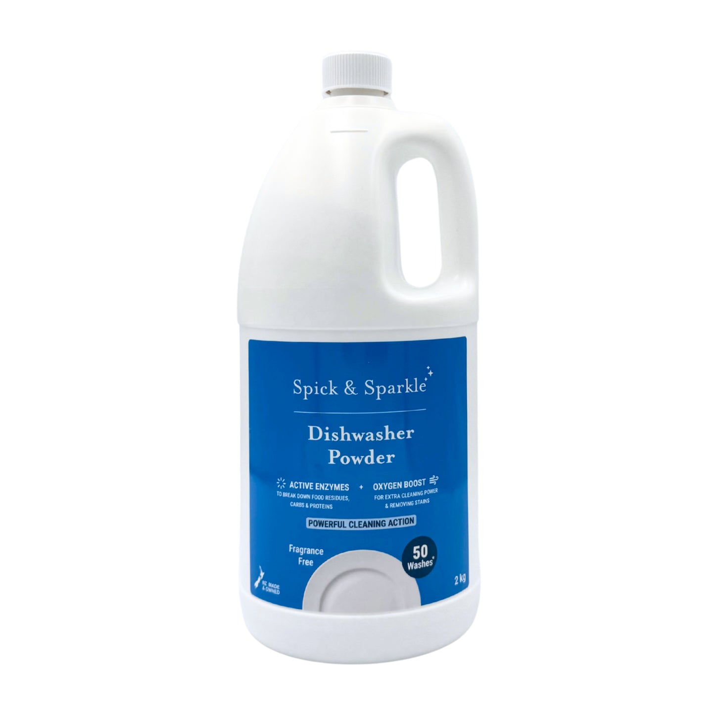 Spick & Sparkle Dishwasher Powder – Active Enzymes & Oxygen Boost