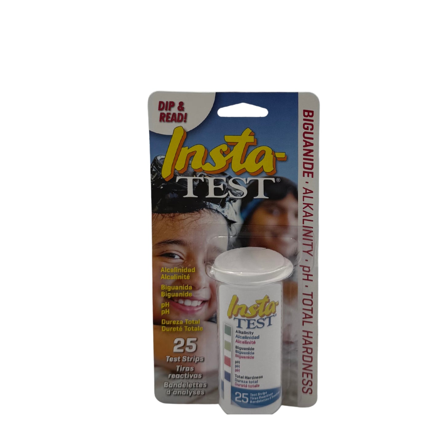 Insta-Test® Biguanide / Alkalinity / pH / Total Hardness Test Strips 25 Pack