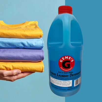 Gene’s Liquid Laundry Detergent – Tough on Stains, Gentle on Fabrics (NZ Made)
