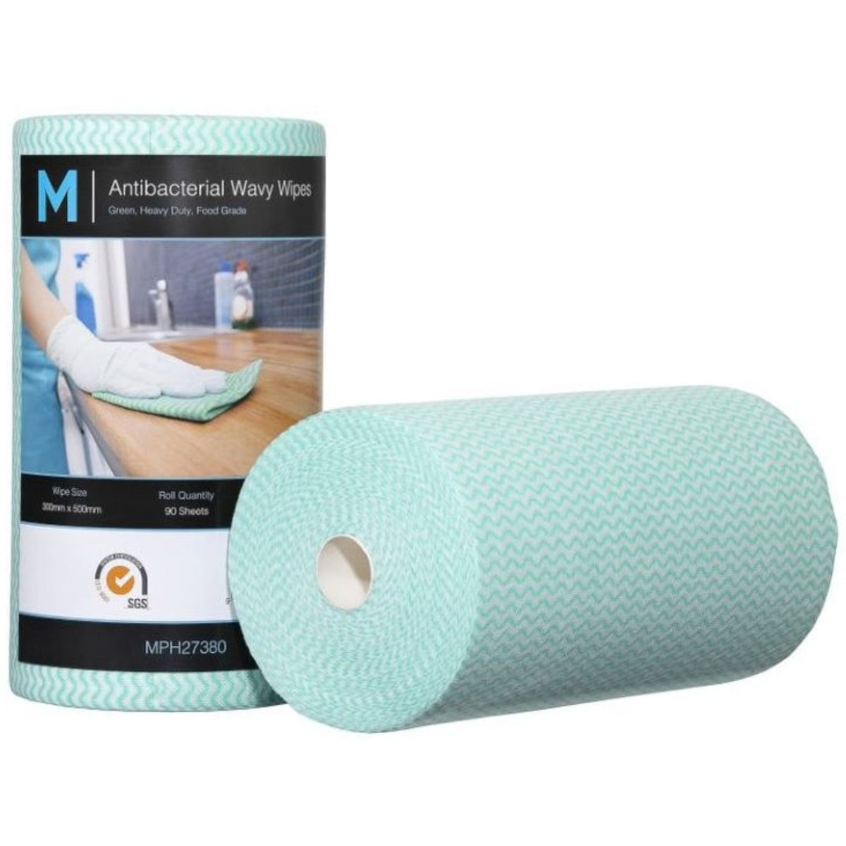Matthews Antibacterial Wavy Wipes – 300mm x 500mm, colour options