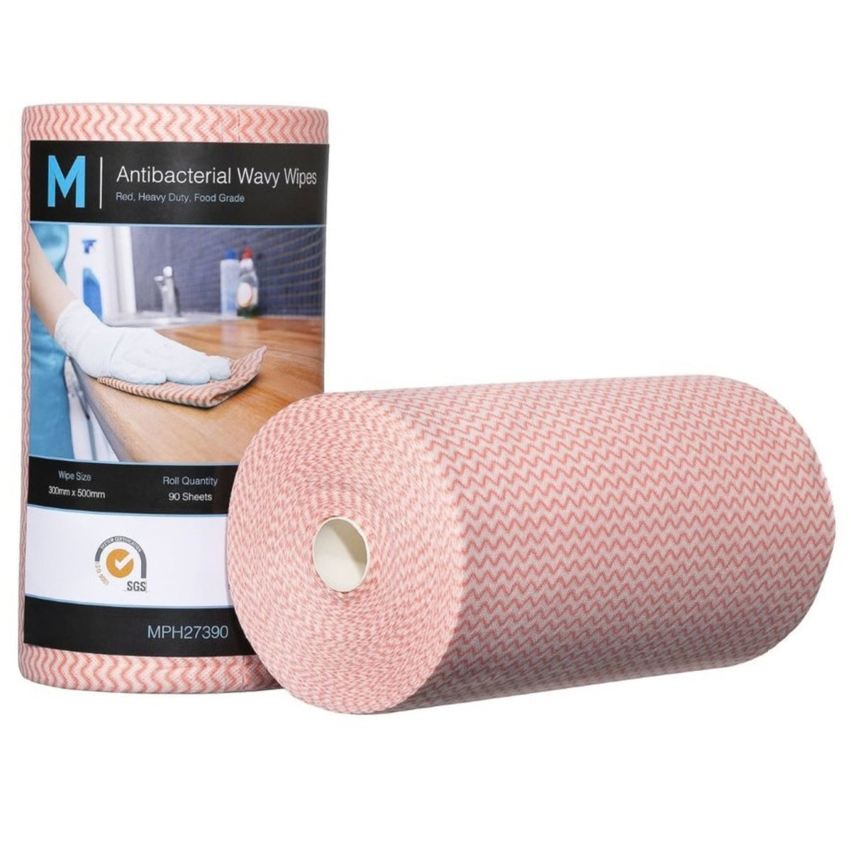 Matthews Antibacterial Wavy Wipes – 300mm x 500mm, colour options