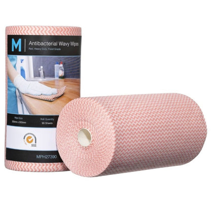 Matthews Antibacterial Wavy Wipes – 300mm x 500mm, colour options
