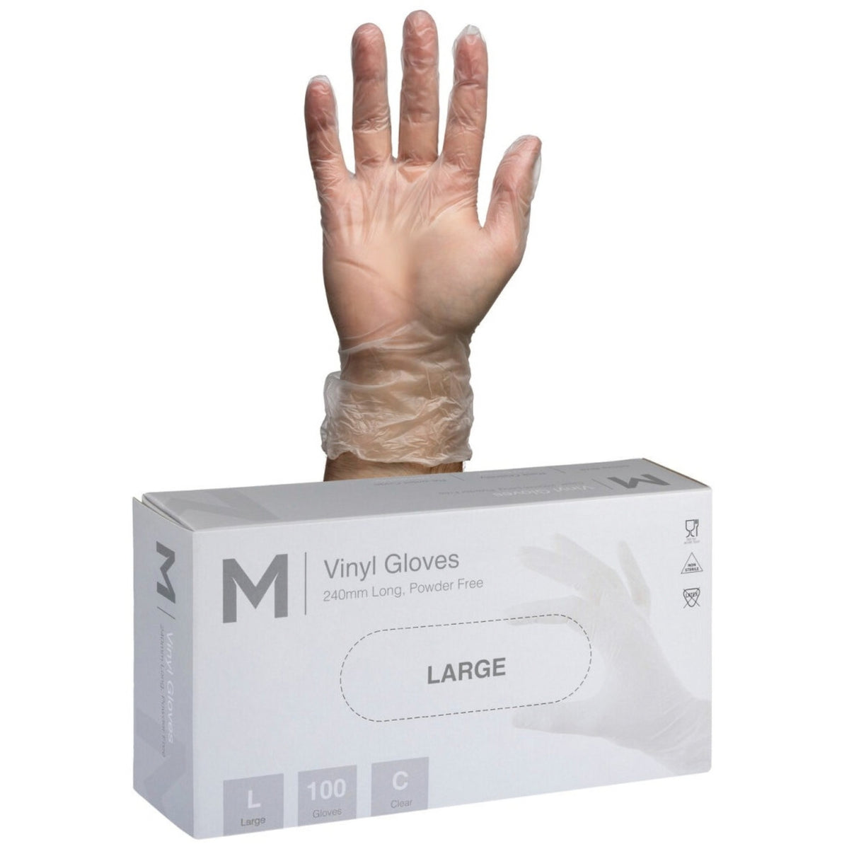 Matthews Vinyl Gloves Powder Free – Clear, 5.0g