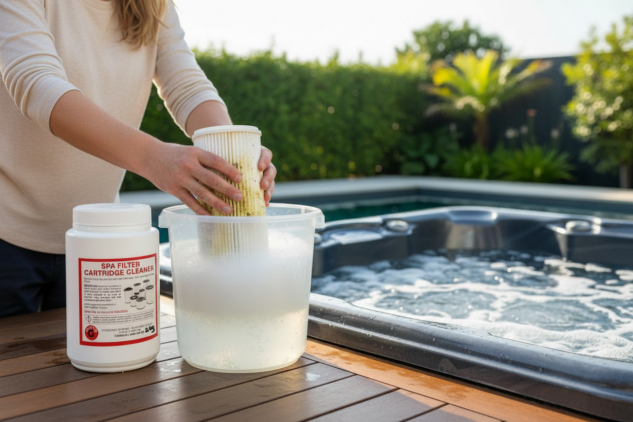 The Pool Guys Cartridge Cleaner – Spa & Pool Filter Cleaner