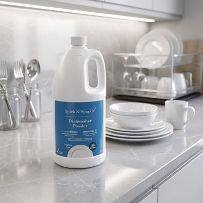 Spick & Sparkle Dishwasher Powder – Active Enzymes & Oxygen Boost