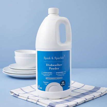 Spick & Sparkle Dishwasher Powder – Active Enzymes & Oxygen Boost