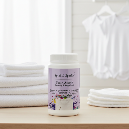 Spick & Sparkle Stain Attack – Laundry Stain Remover & Nappy Soak