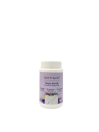 Spick & Sparkle Stain Attack – Laundry Stain Remover & Nappy Soak